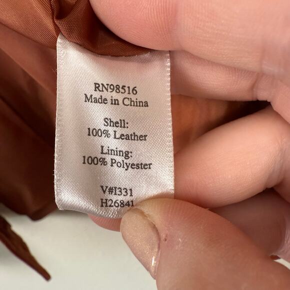 Coldwater Creek Women Suede Leather Jacket Size LP Snap Front Boho Western Indie - Picture 8 of 8